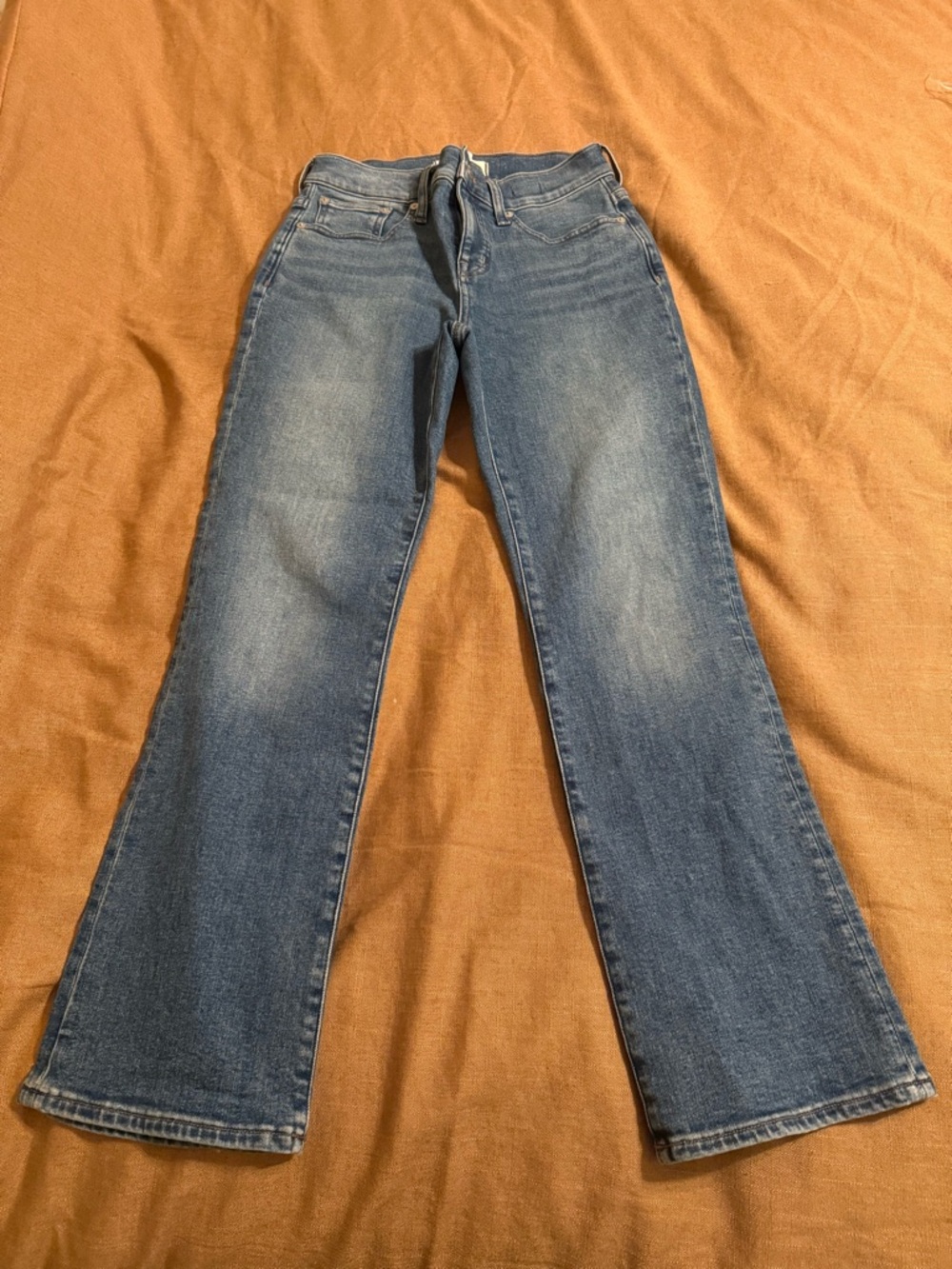 Madewell Women's Blue Mid Rise Kick Out Jeans